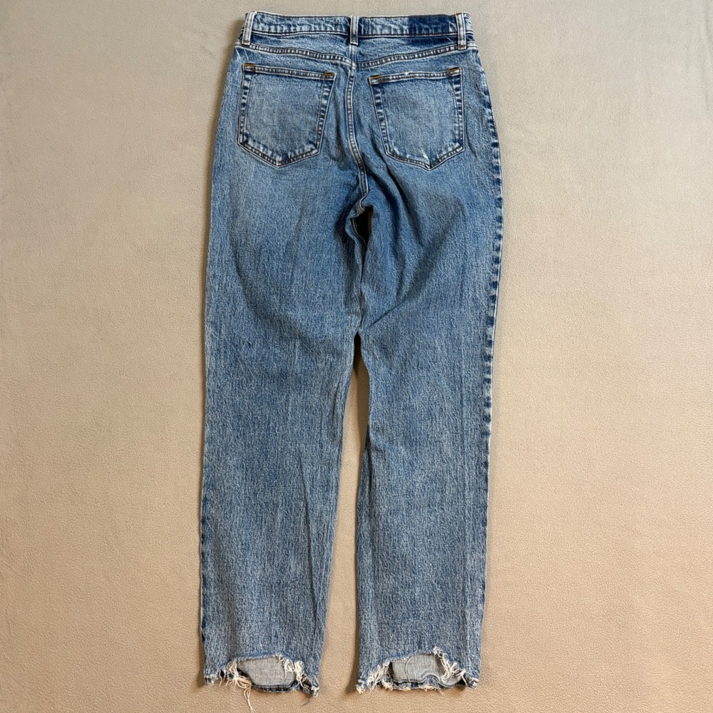 Abercrombie & Fitch The 90s Straight Ultra High Rise Jeans Medium Wash 27 4L - Picture 2 of 10